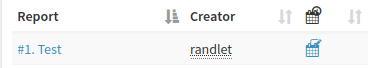 Click the edit calendar icon to schedule your report.