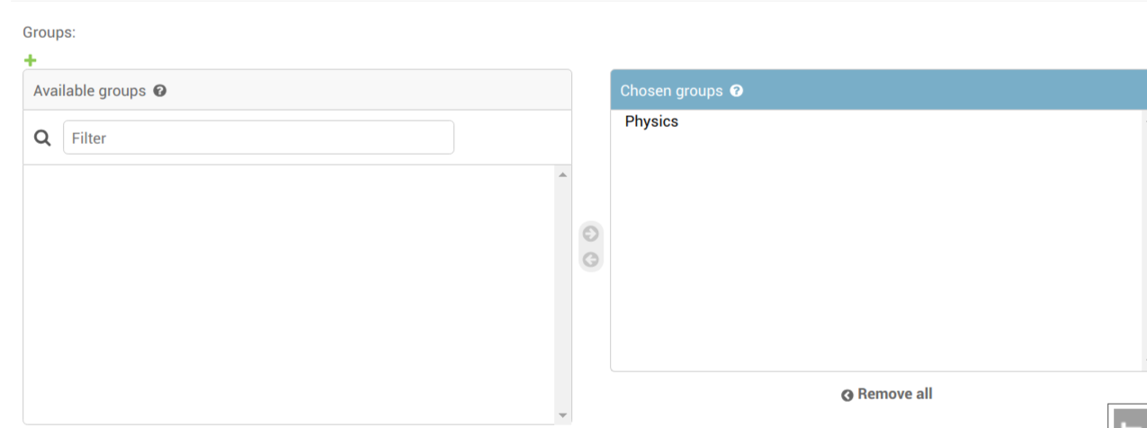 selecting a group