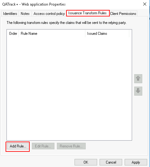 Issuance Transform Rules