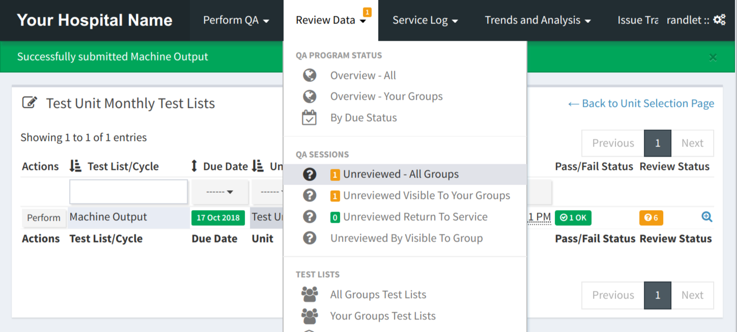 Visual indicators of review queue