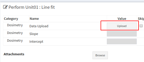 Upload button