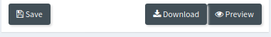 Buttons for dowloading, saving, or previewing a report.