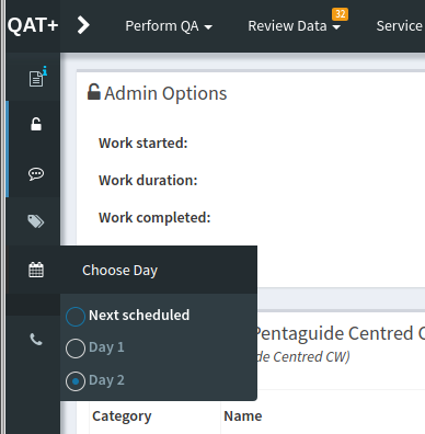 Overriding the default test list cycle day