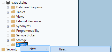 New SQL User for Database