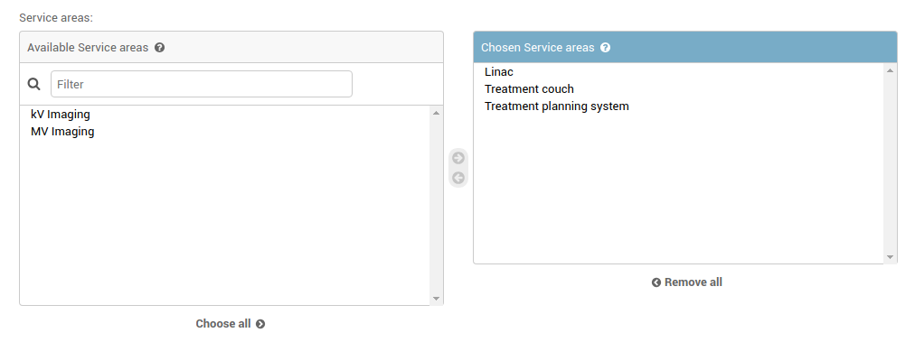 Adding Service Areas via the Unit admin