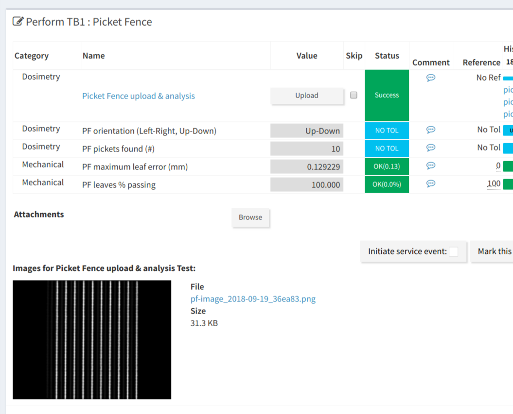 Test list values after file upload